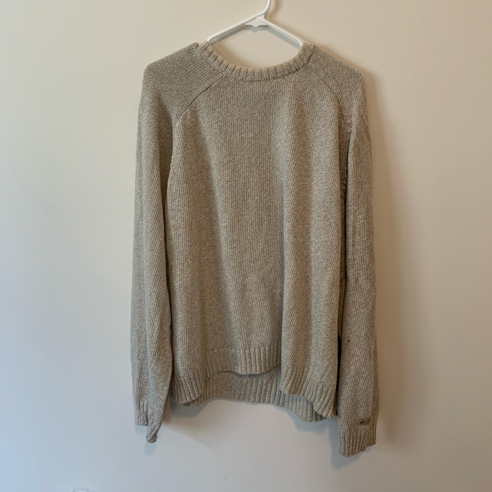 🤩 3 for $20 / Beige Columbia Knit Crewneck Sweater